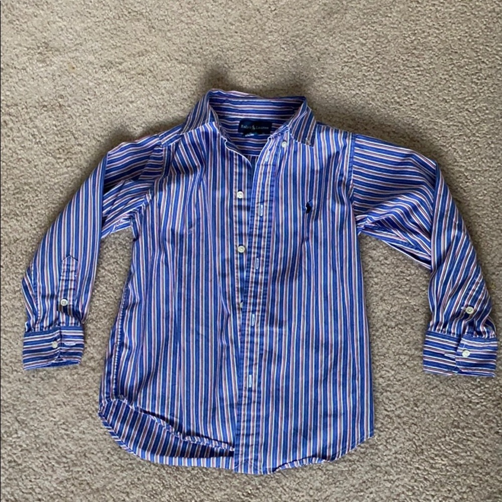Kids Ralph Lauren Button Down Long Sleeve Shirt